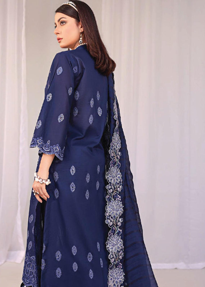 Baharaan By Humdum Embroidered Lawn Suits Unstitched 3 Piece HD23B 06 - Summer Collection