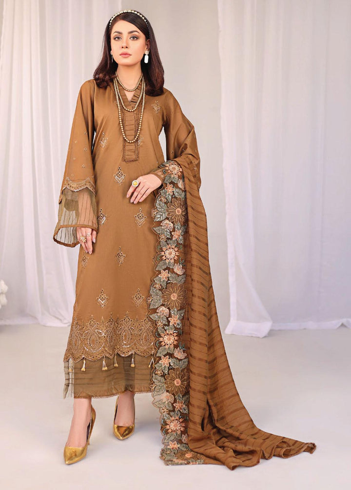 Baharaan By Humdum Embroidered Lawn Suits Unstitched 3 Piece HD23B 08 - Summer Collection