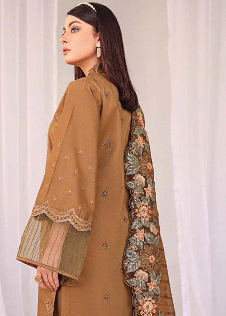 Baharaan By Humdum Embroidered Lawn Suits Unstitched 3 Piece HD23B 08 - Summer Collection