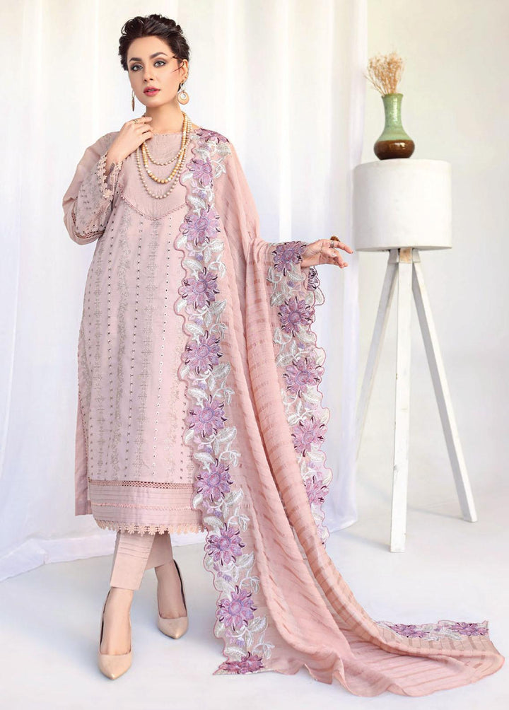 Baharaan By Humdum Embroidered Lawn Suits Unstitched 3 Piece HD23B 09 - Summer Collection