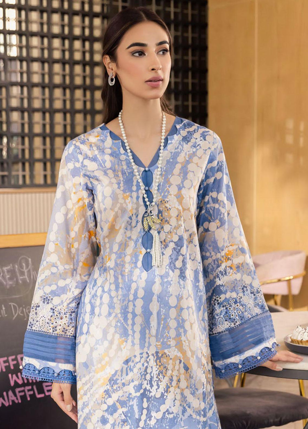 Ballerina By Nureh Embroidered Lawn Suits Unstitched 2 Piece NU23-B2 NU2-100 - Summer Collection