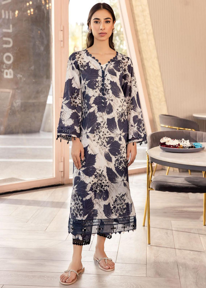 Ballerina By Nureh Embroidered Lawn Suits Unstitched 2 Piece NU23-B2 NU2-101 - Summer Collection