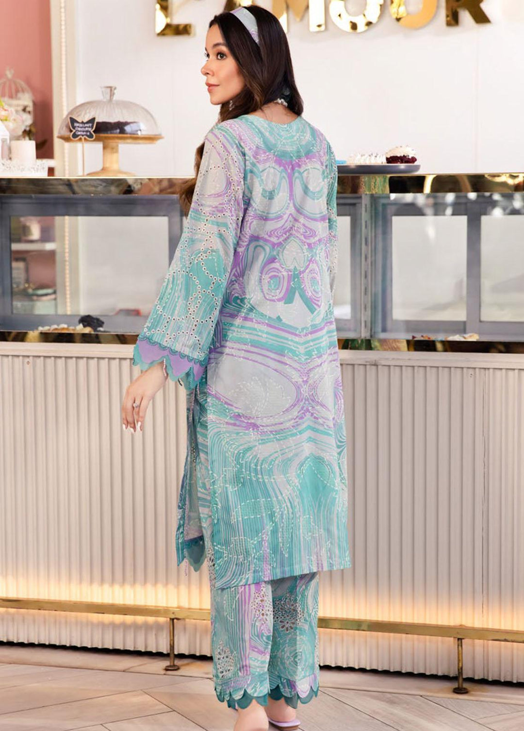 Ballerina By Nureh Embroidered Lawn Suits Unstitched 2 Piece NU23-B2 NU2-96 - Summer Collection