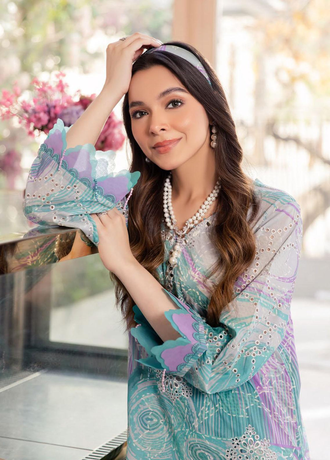 Ballerina By Nureh Embroidered Lawn Suits Unstitched 2 Piece NU23-B2 NU2-96 - Summer Collection