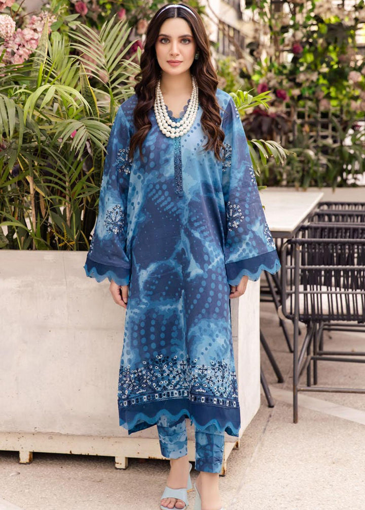 Ballerina By Nureh Embroidered Lawn Suits Unstitched 2 Piece NU23-B2 NU2-98 - Summer Collection
