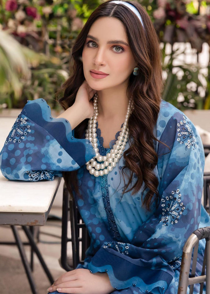 Ballerina By Nureh Embroidered Lawn Suits Unstitched 2 Piece NU23-B2 NU2-98 - Summer Collection