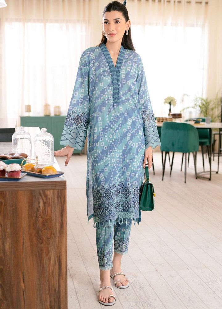 Ballerina By Nureh Embroidered Chikankari Lawn Suits Unstitched 2 Piece NU23-B3 NU-102 - Summer Collection