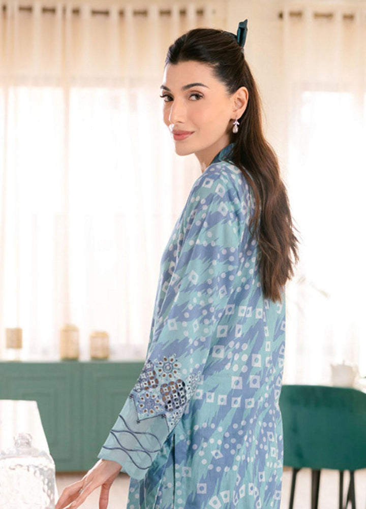 Ballerina By Nureh Embroidered Chikankari Lawn Suits Unstitched 2 Piece NU23-B3 NU-102 - Summer Collection