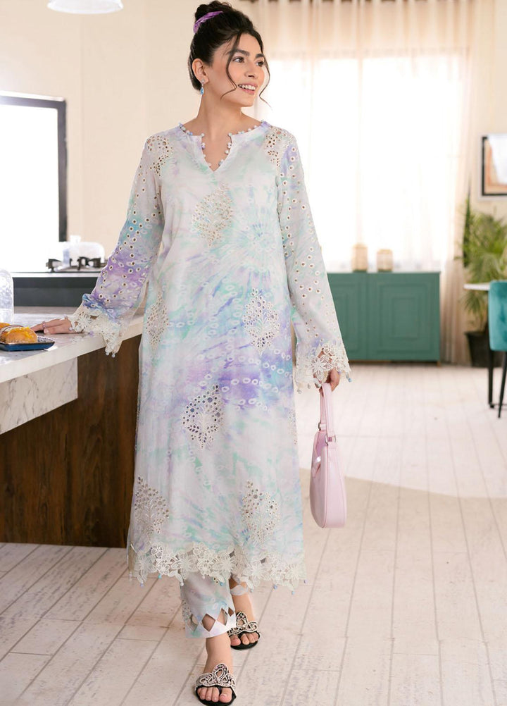 Ballerina By Nureh Embroidered Chikankari Lawn Suits Unstitched 2 Piece NU23-B3 NU-104 - Summer Collection