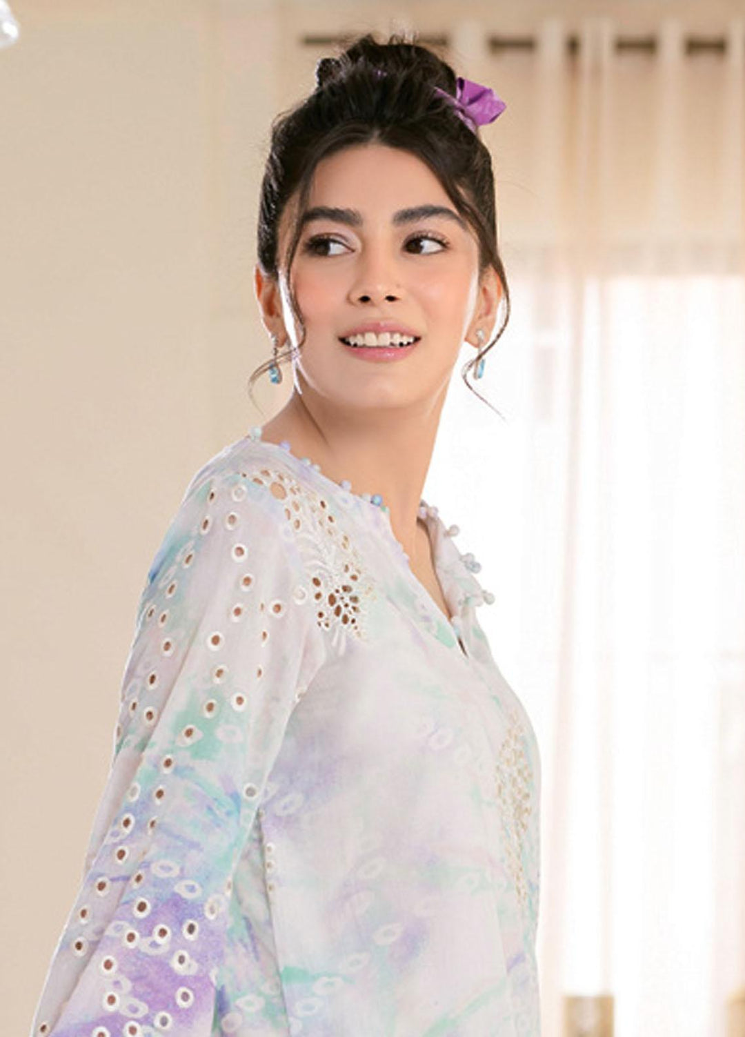 Ballerina By Nureh Embroidered Chikankari Lawn Suits Unstitched 2 Piece NU23-B3 NU-104 - Summer Collection