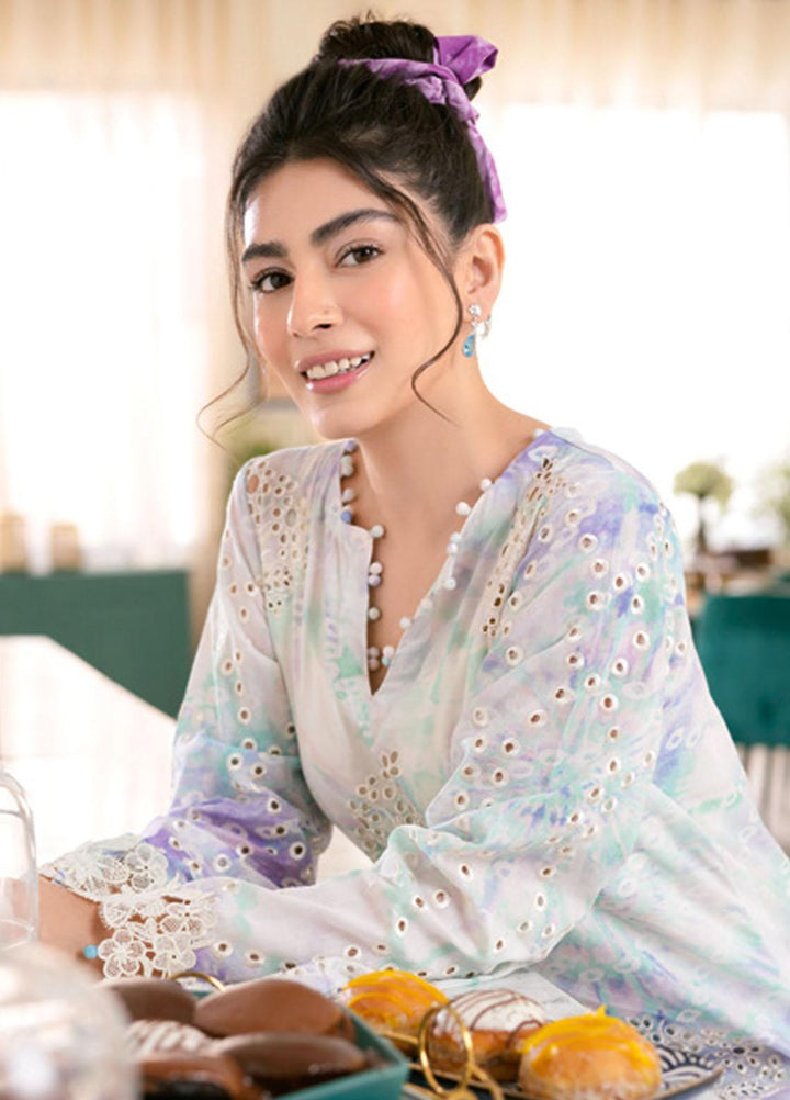 Ballerina By Nureh Embroidered Chikankari Lawn Suits Unstitched 2 Piece NU23-B3 NU-104 - Summer Collection