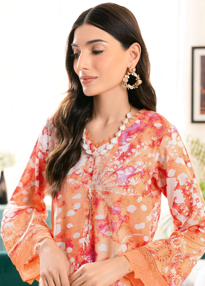 Ballerina By Nureh Embroidered Chikankari Lawn Suits Unstitched 2 Piece NU23-B3 NU-105 - Summer Collection