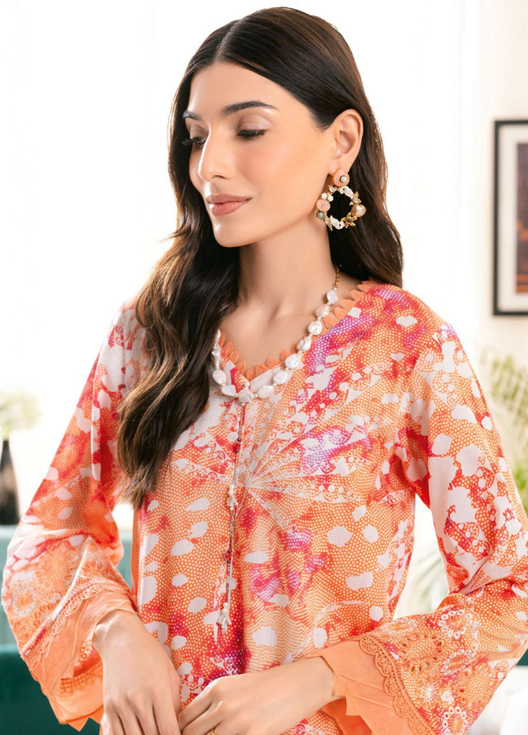 Ballerina By Nureh Embroidered Chikankari Lawn Suits Unstitched 2 Piece NU23-B3 NU-105 - Summer Collection