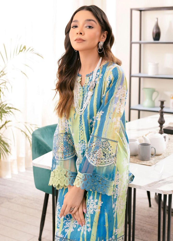 Ballerina By Nureh Embroidered Chikankari Lawn Suits Unstitched 2 Piece NU23-B3 NU-106 - Summer Collection