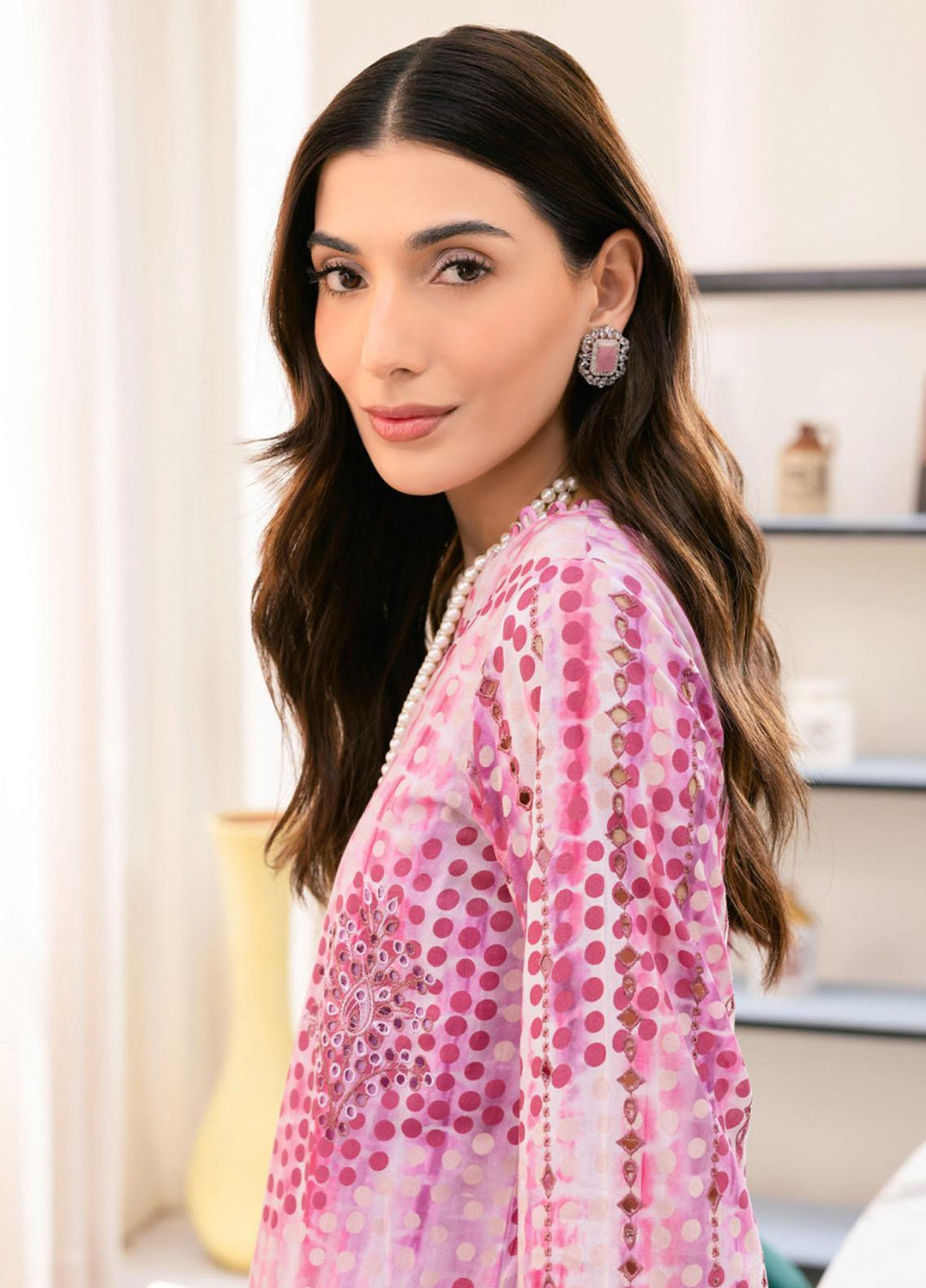 Ballerina By Nureh Embroidered Chikankari Lawn Suits Unstitched 2 Piece NU23-B3 NU-107 - Summer Collection