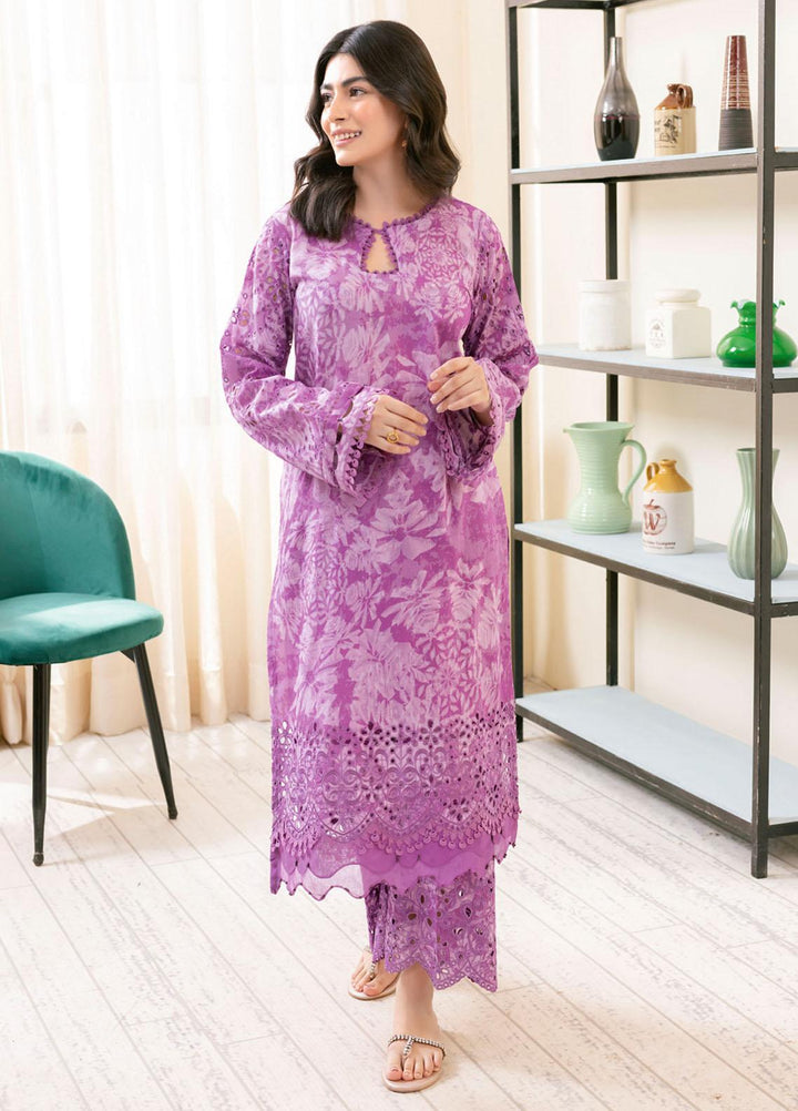 Ballerina By Nureh Embroidered Chikankari Lawn Suits Unstitched 2 Piece NU23-B3 NU-108 - Summer Collection