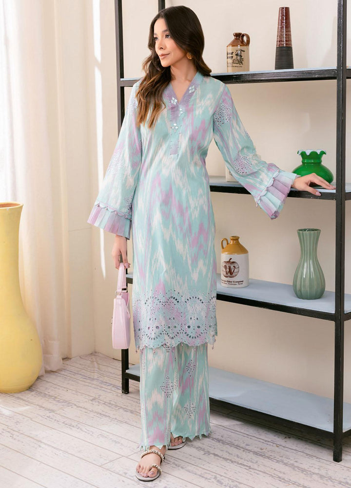 Ballerina By Nureh Embroidered Chikankari Lawn Suits Unstitched 2 Piece NU23-B3 NU-109 - Summer Collection