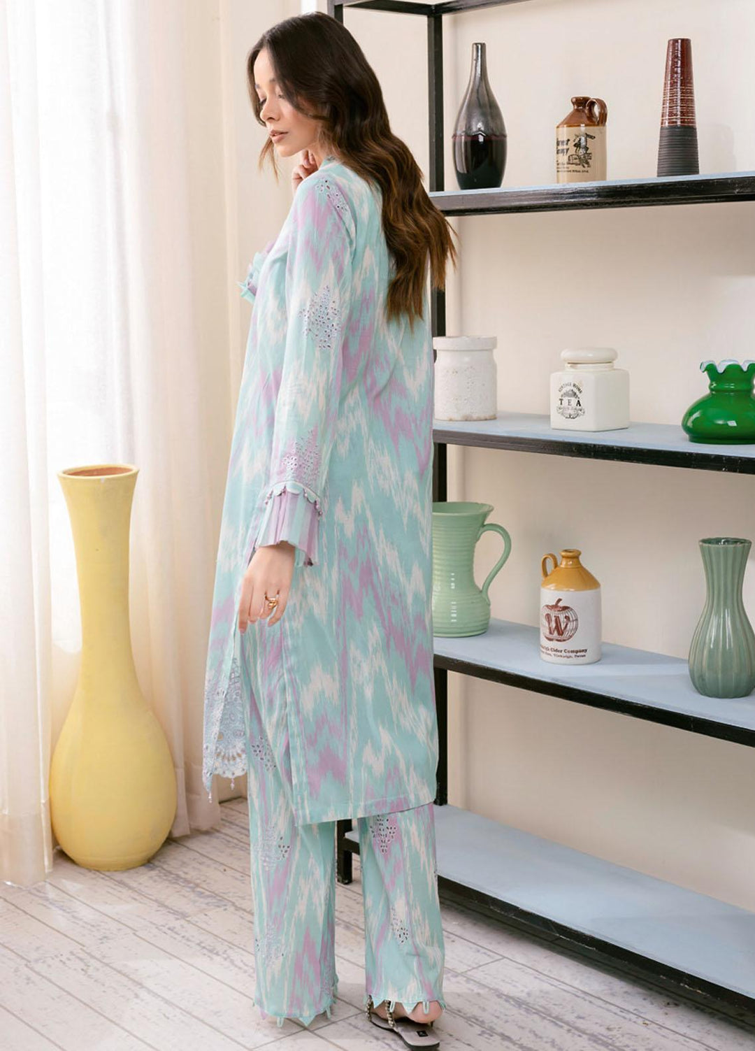 Ballerina By Nureh Embroidered Chikankari Lawn Suits Unstitched 2 Piece NU23-B3 NU-109 - Summer Collection