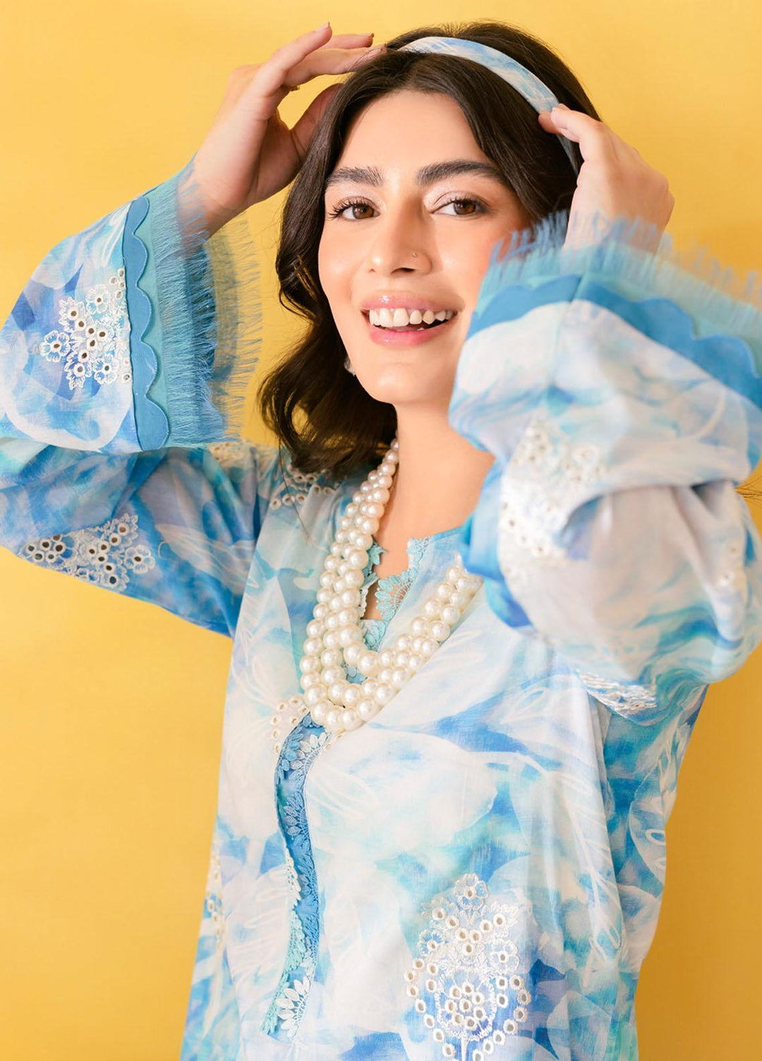 Ballerina By Nureh Embroidered Chikankari Lawn Suits Unstitched 2 Piece NU23-B3 NU-110 - Summer Collection