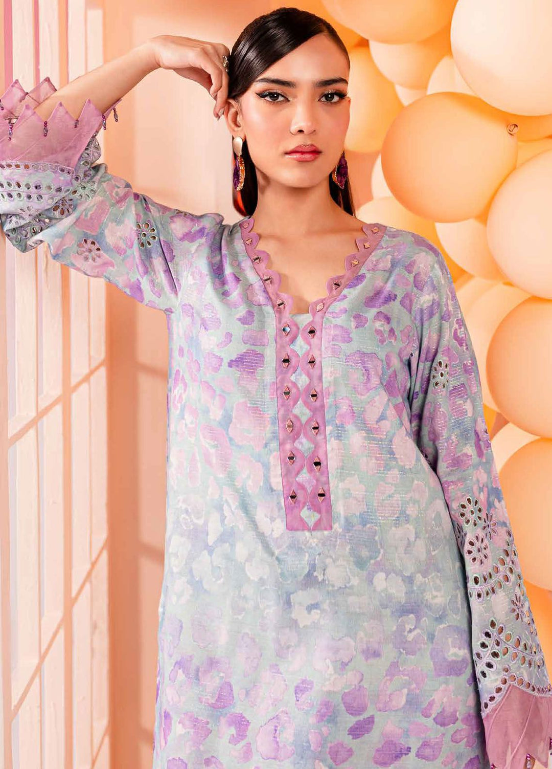 Ballerina by Nureh Chikankari Lawn Suits Unstitched 2 Piece NU24BC NU2-140 - Summer Collection