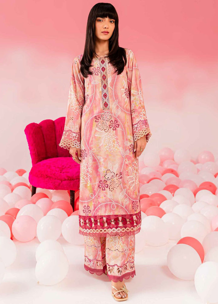Ballerina by Nureh Chikankari Lawn Suits Unstitched 2 Piece NU24BC NU2-141 - Summer Collection