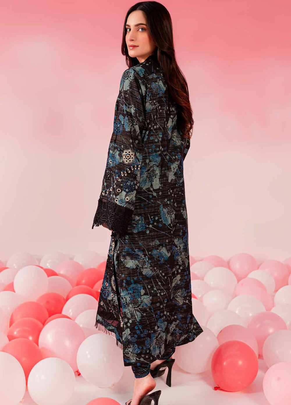 Ballerina by Nureh Chikankari Lawn Suits Unstitched 2 Piece NU24BC NU2-143 - Summer Collection