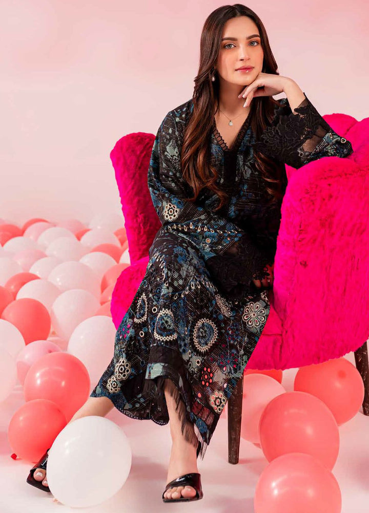 Ballerina by Nureh Chikankari Lawn Suits Unstitched 2 Piece NU24BC NU2-143 - Summer Collection