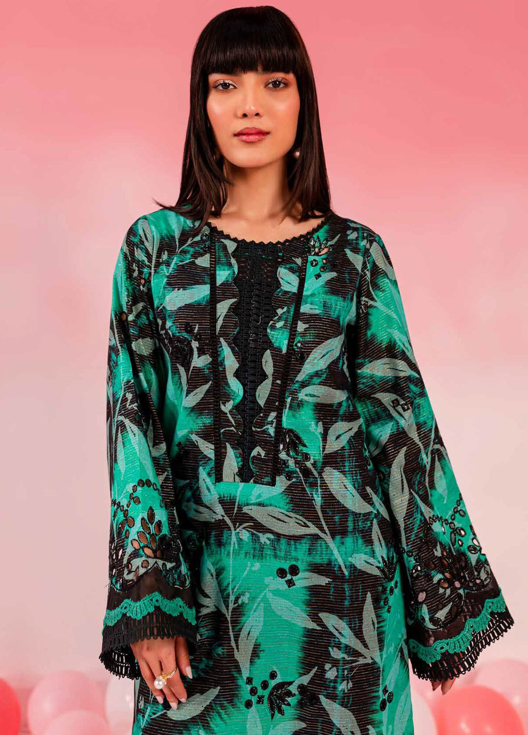 Ballerina by Nureh Chikankari Lawn Suits Unstitched 2 Piece NU24BC NU2-144 - Summer Collection