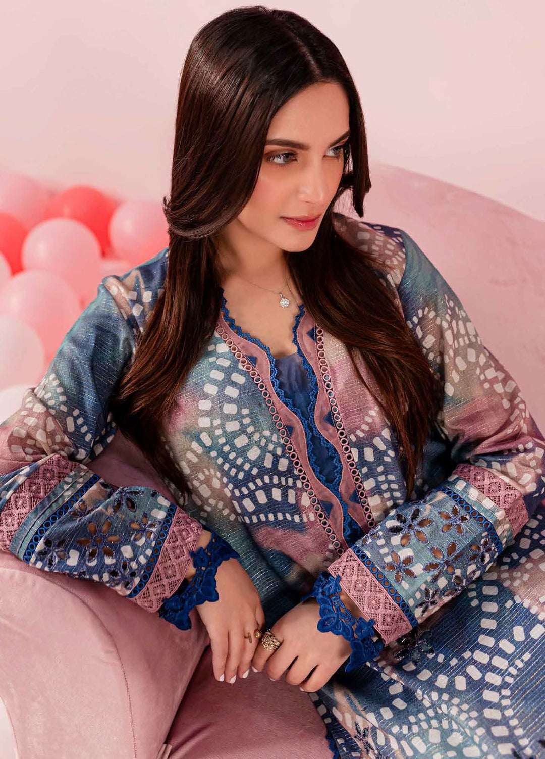 Ballerina by Nureh Chikankari Lawn Suits Unstitched 2 Piece NU24BC NU2-145 - Summer Collection