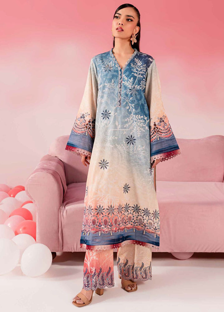 Ballerina by Nureh Chikankari Lawn Suits Unstitched 2 Piece NU24BC NU2-146 - Summer Collection