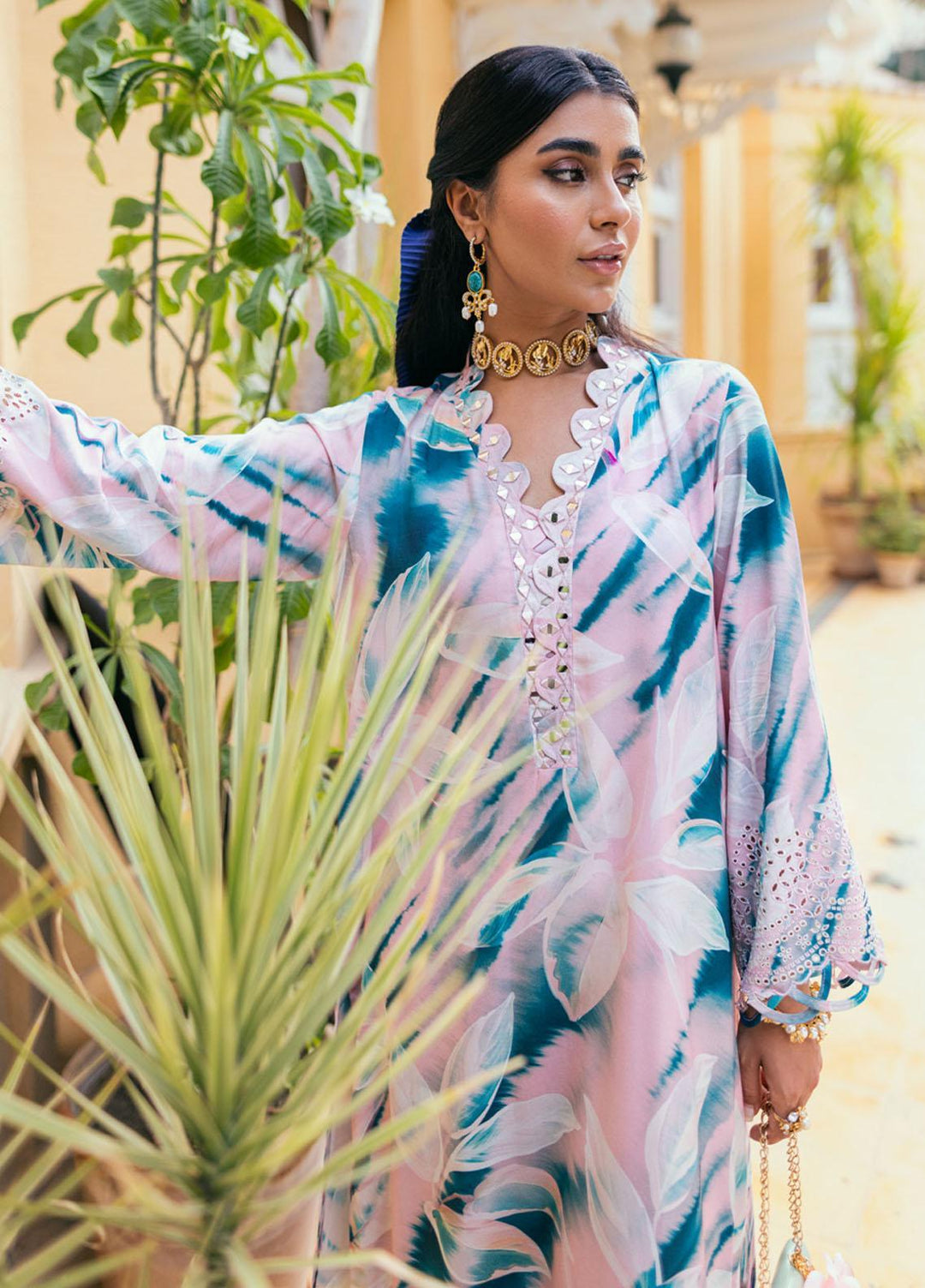 Ballerina By Nureh Embroidered Chikankari Viscose Suits Unstitched 2 Piece NU23BC NU2-121 - Formal Collection