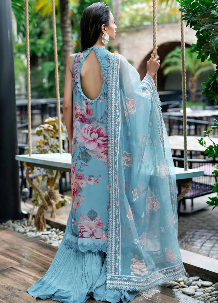 Ballerina By Nureh Embroidered Chiffon Suit Unstitched 3 Piece NU24BW NU2-148 - Winter Collection