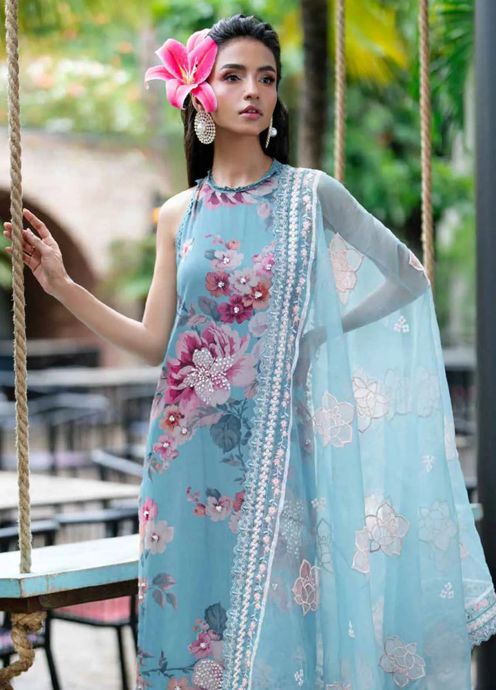Ballerina By Nureh Embroidered Chiffon Suit Unstitched 3 Piece NU24BW NU2-148 - Winter Collection