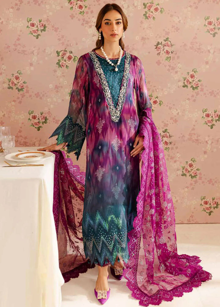 Ballerina by Nureh Embroidered Chiffon Suit Unstitched 4 Piece NU25B NU2-159 - Formals Collection
