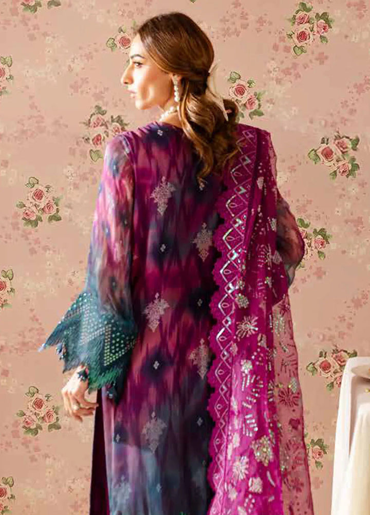 Ballerina by Nureh Embroidered Chiffon Suit Unstitched 4 Piece NU25B NU2-159 - Formals Collection