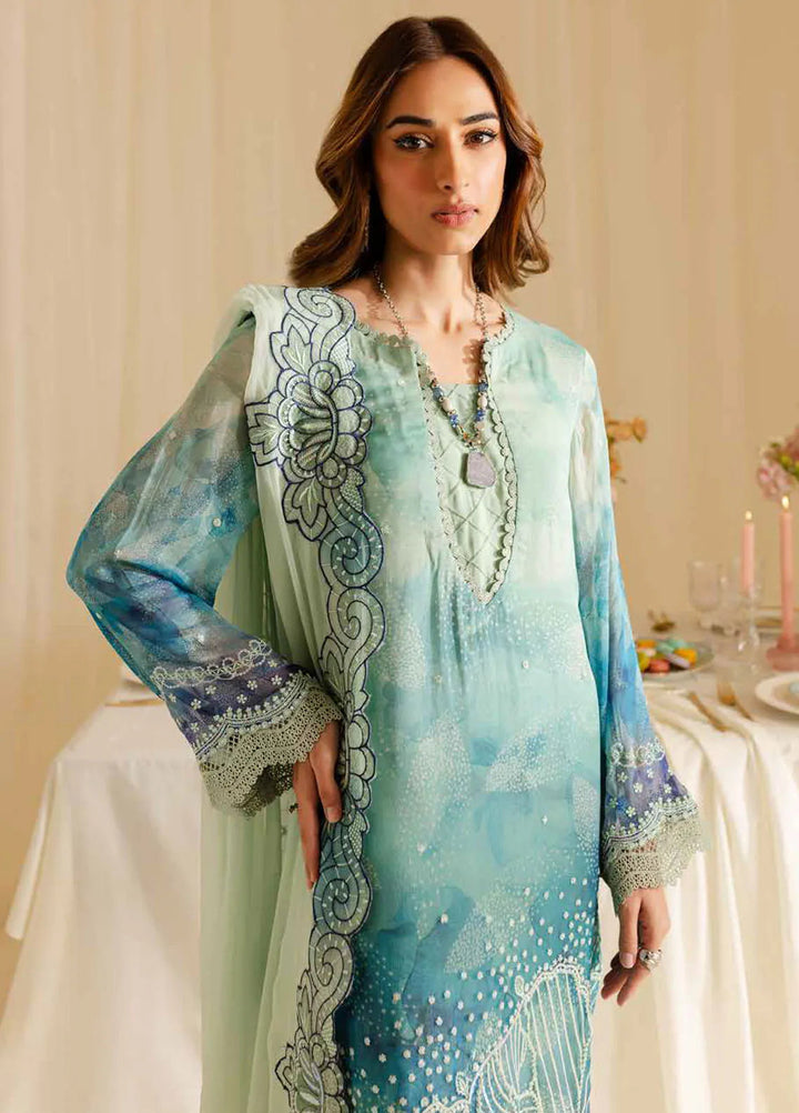 Ballerina by Nureh Embroidered Chiffon Suit Unstitched 4 Piece NU25B NU2-161 - Formals Collection