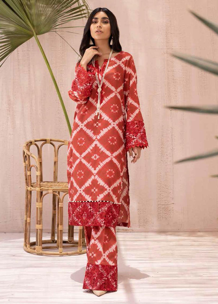 Ballerina By Nureh Embroidered Chikankari Suits Unstitched 2 Piece NU21B 02 - Summer Collection