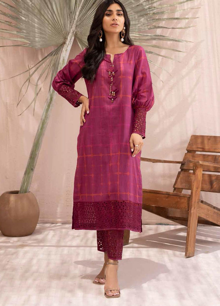 Ballerina By Nureh Embroidered Chikankari Suits Unstitched 2 Piece NU21B 09 - Summer Collection