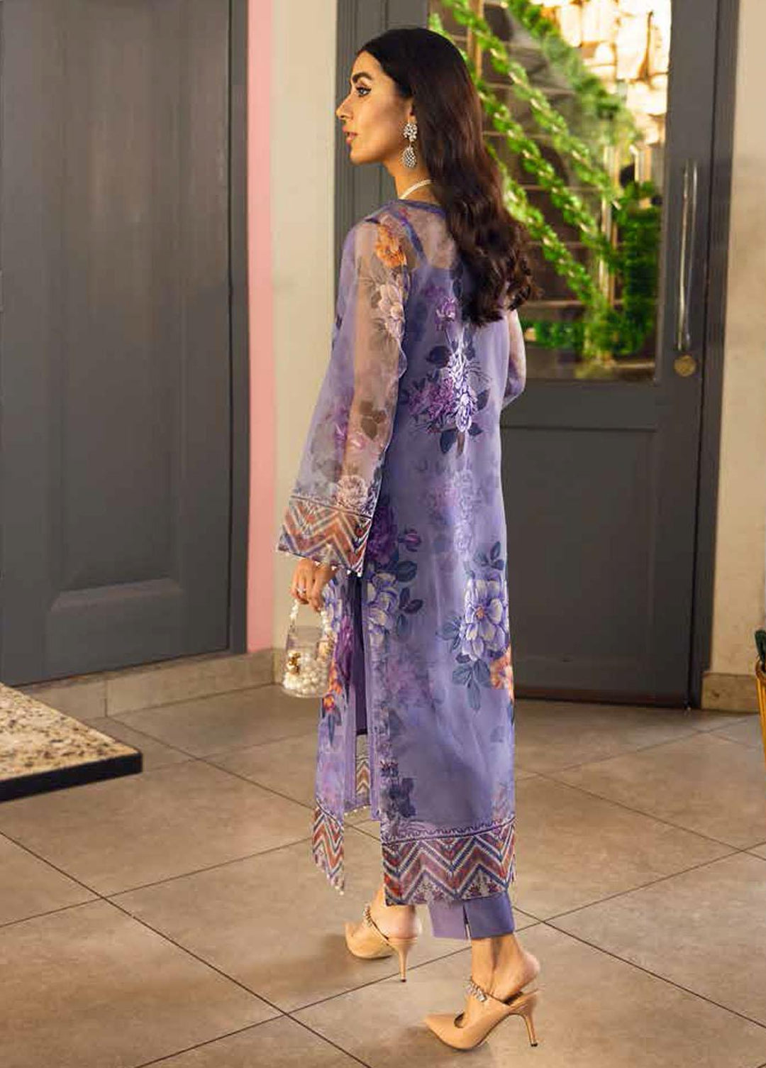 Ballerina By Nureh Embroidered Organza Suits Unstitched 2 Piece NU22B NU2- 21 REGINA - Luxury Collection
