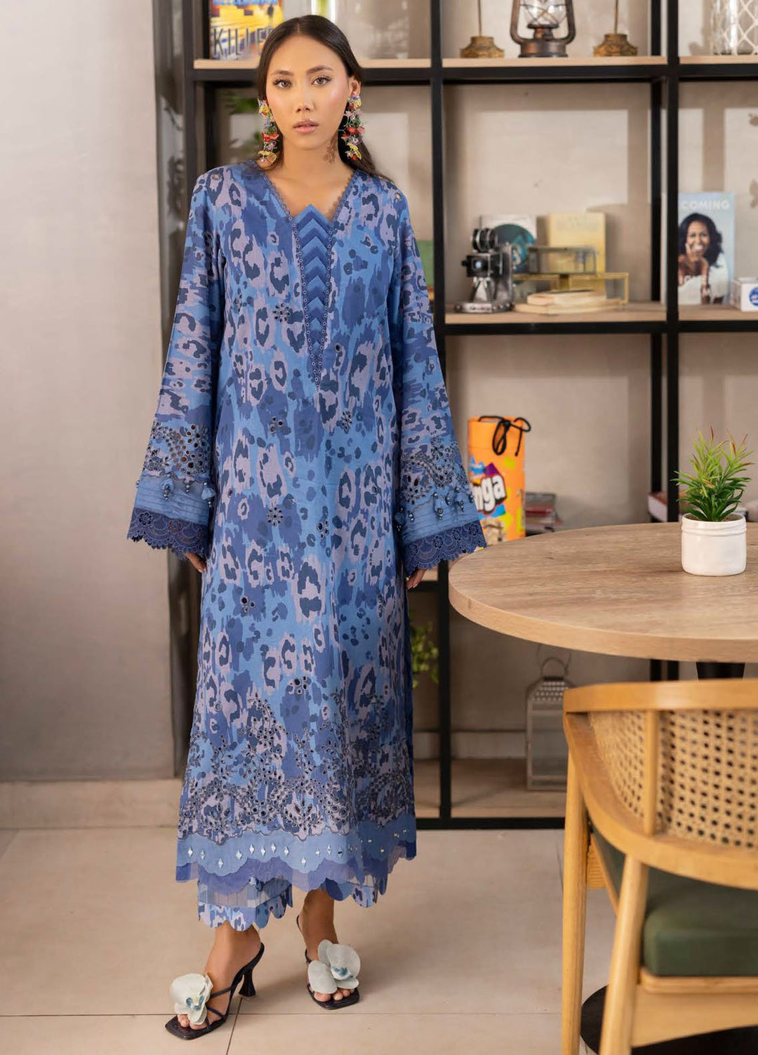 Ballerina by Nureh Embroidered Chikankari Suits Unstitched 2 Piece NU25BCE NU2-173 - Summer Collection