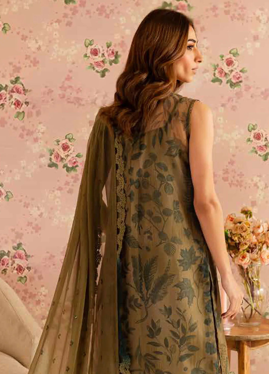 Ballerina by Nureh Embroidered Organza Suit Unstitched 4 Piece NU25B NU2-162 - Formals Collection