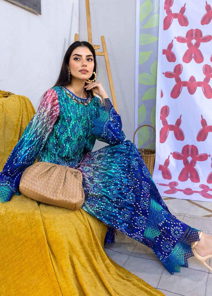 Ballerina By Nureh Embroidered Chikankari Khaddar Suits Unstitched 2 Piece NU23BKC NU2-122 - Winter Collection