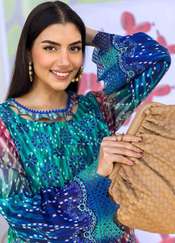 Ballerina By Nureh Embroidered Chikankari Khaddar Suits Unstitched 2 Piece NU23BKC NU2-122 - Winter Collection