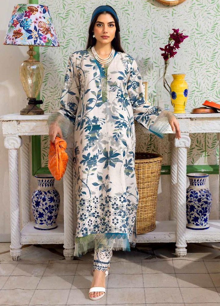 Ballerina By Nureh Embroidered Chikankari Khaddar Suits Unstitched 2 Piece NU23BKC NU2-125 - Winter Collection