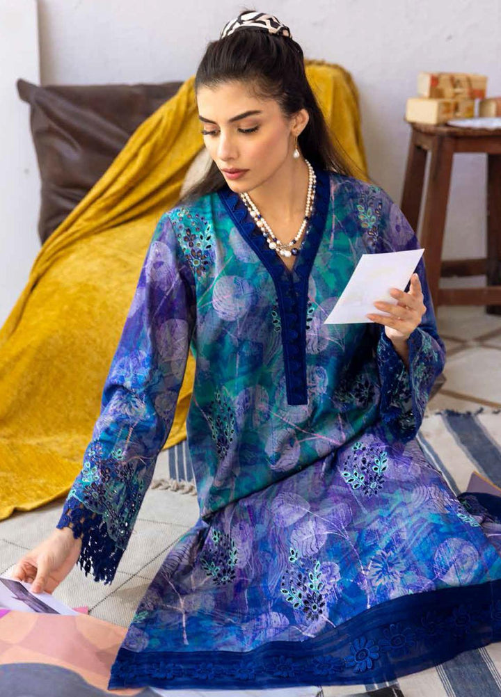 Ballerina By Nureh Embroidered Chikankari Khaddar Suits Unstitched 2 Piece NU23BKC NU2-126 - Winter Collection