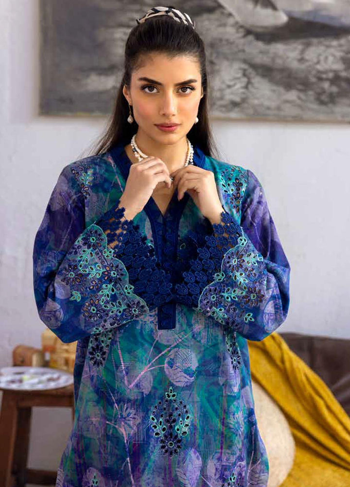 Ballerina By Nureh Embroidered Chikankari Khaddar Suits Unstitched 2 Piece NU23BKC NU2-126 - Winter Collection