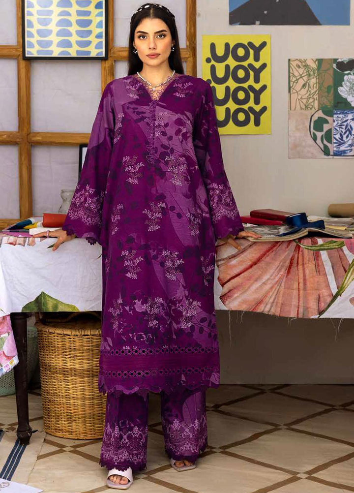 Ballerina By Nureh Embroidered Chikankari Khaddar Suits Unstitched 2 Piece NU23BKC NU2-128 - Winter Collection