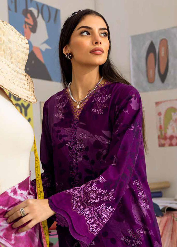 Ballerina By Nureh Embroidered Chikankari Khaddar Suits Unstitched 2 Piece NU23BKC NU2-128 - Winter Collection