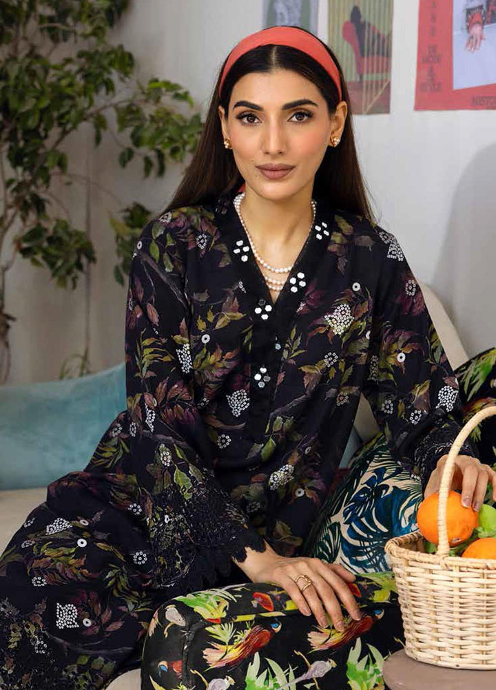 Ballerina By Nureh Embroidered Chikankari Khaddar Suits Unstitched 2 Piece NU23BKC NU2-129 - Winter Collection