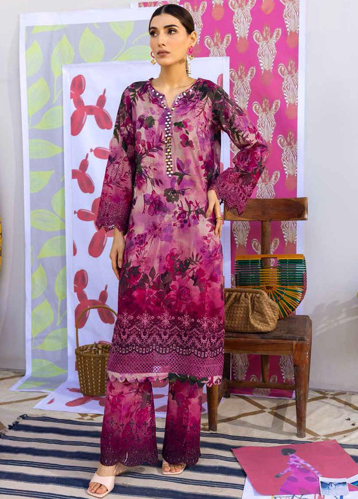 Ballerina By Nureh Embroidered Chikankari Khaddar Suits Unstitched 2 Piece NU23BKC NU2-131 - Winter Collection
